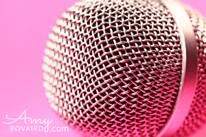 Microphone - Mission Impossible blog post by Amy Bovaird Author Speaker Coach